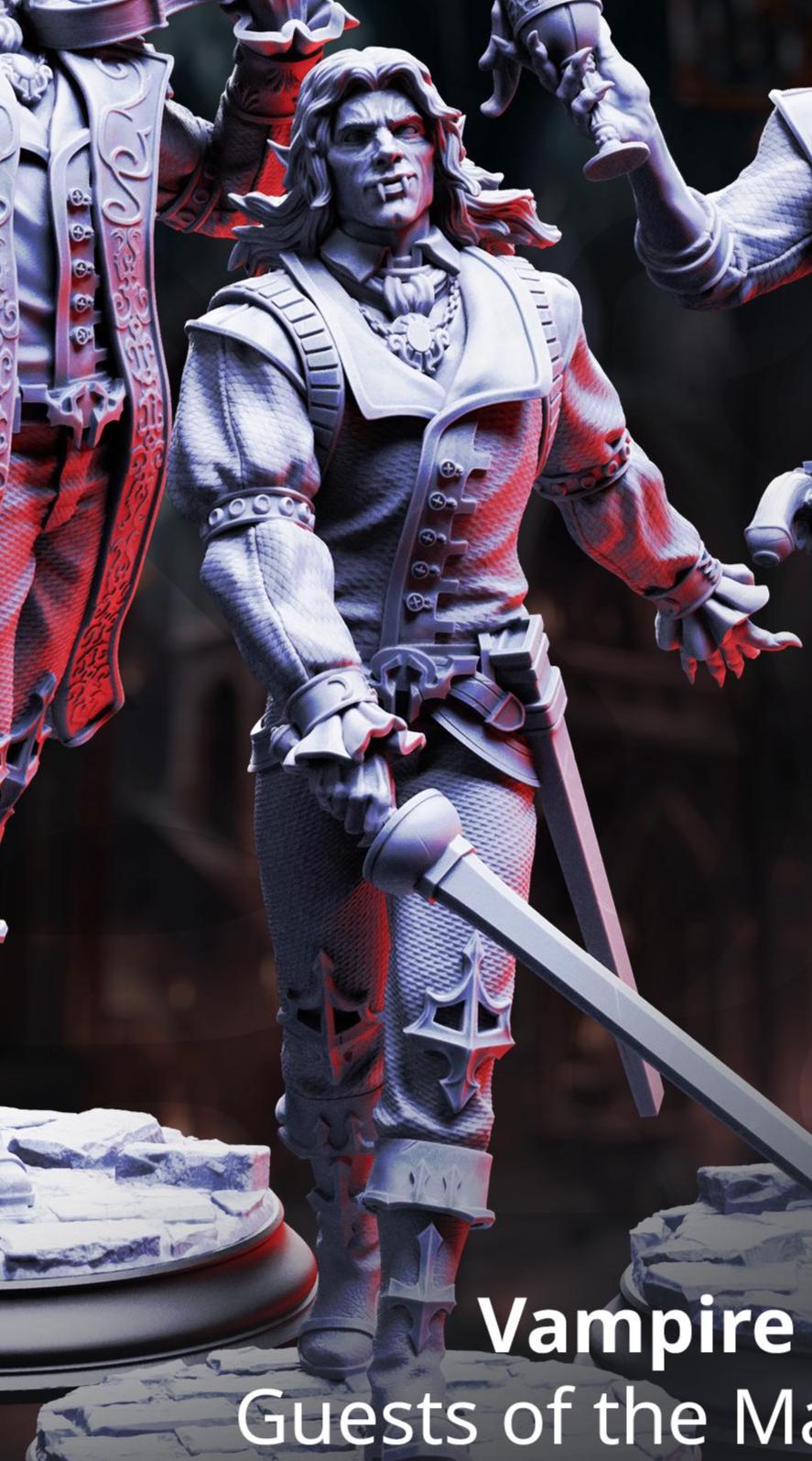 Vampire Socialites - Guests of the Masquerade | DM Stash | Crimson Masquerade | Fantasy | DnD | RPG | Tabletop | Miniature | Model