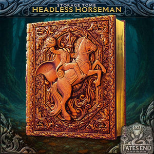 Headless Horseman Tome - Perfect for cards, dice, and minis | Fates End | Fantasy | DnD | RPG | Roleplay | MTG Magic Card Box | Gamer Gift