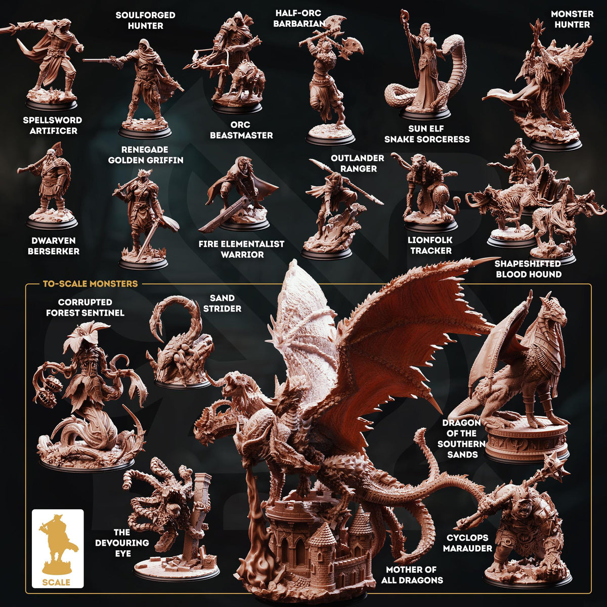 Ashqarid - Sand Strider | DM Stash | A Wild Hunt | Fantasy | DnD | RPG| Gaming | Miniature | Monster Model