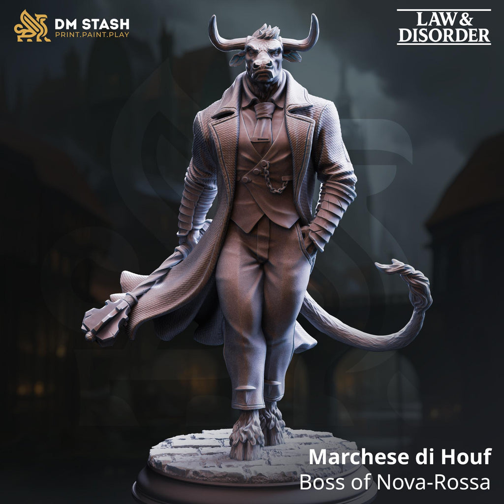 Marchese di Houf - Boss of Nova-Rossa | DM Stash | Gangs of Grimgate | Fantasy | DnD | RPG | Tabletop | Miniature | Character