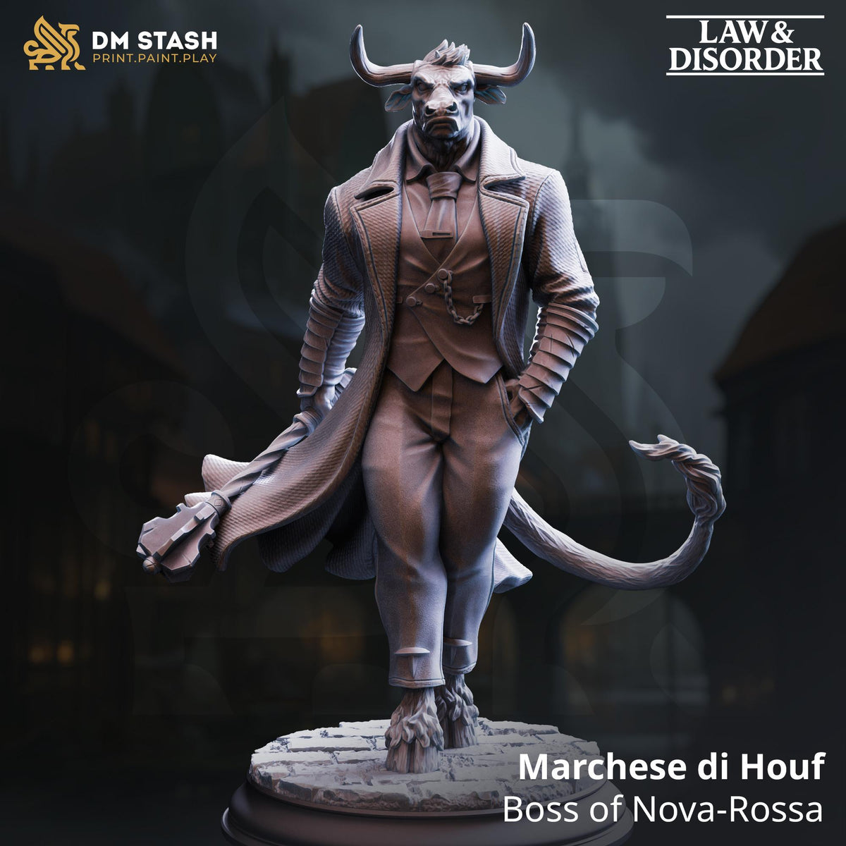 Marchese di Houf - Boss of Nova-Rossa | DM Stash | Gangs of Grimgate | Fantasy | DnD | RPG | Tabletop | Miniature | Character