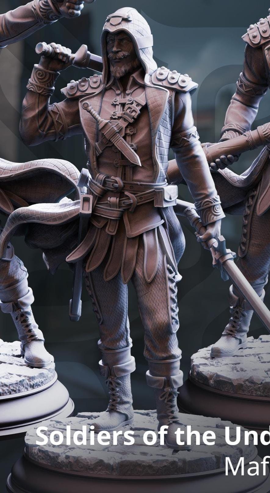 Soldiers of the Underkeepers - Mafia Brigands | DM Stash | Gangs of Grimgate | Fantasy | DnD| RPG | Tabletop | Miniature | Character