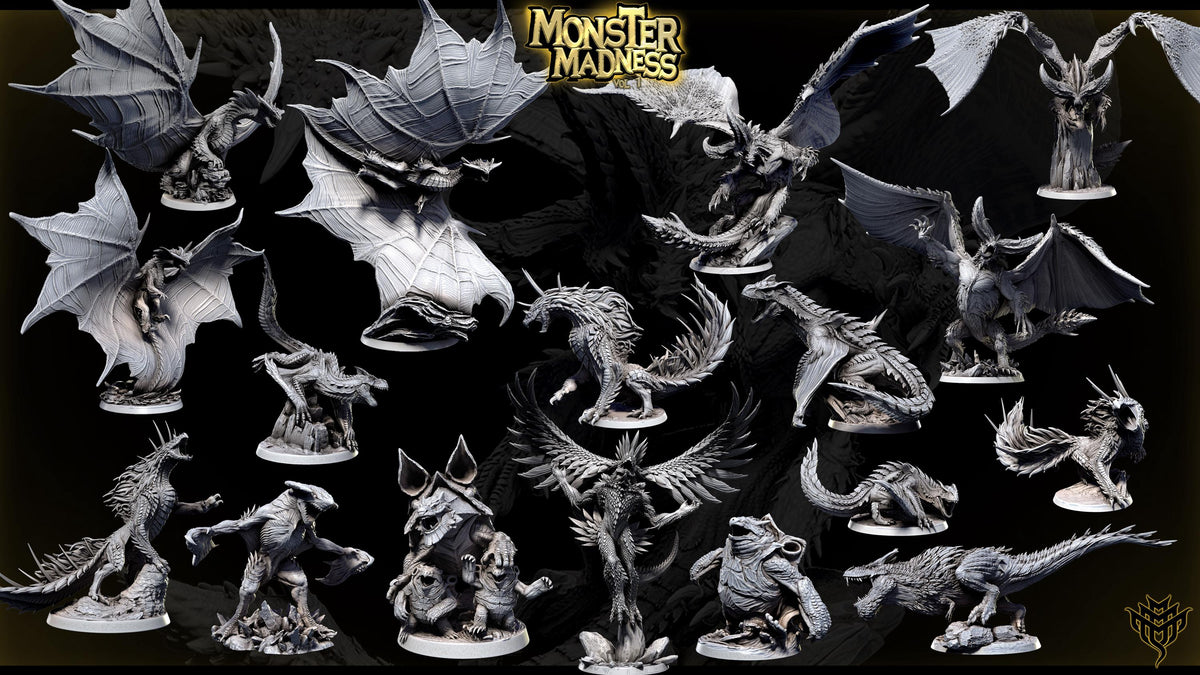 Magmaxios | Mini Monster Mayhem | Monster Madness | Fantasy | DnD | RPG | Tabletop | Gaming | Miniatures | Monster Model