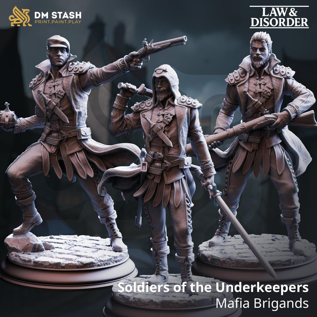 Soldiers of the Underkeepers - Mafia Brigands | DM Stash | Gangs of Grimgate | Fantasy | DnD| RPG | Tabletop | Miniature | Character