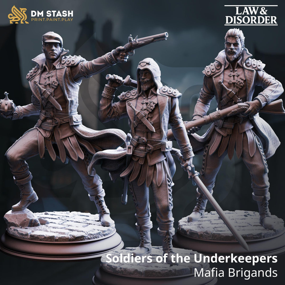 Soldiers of the Underkeepers - Mafia Brigands | DM Stash | Gangs of Grimgate | Fantasy | DnD| RPG | Tabletop | Miniature | Character