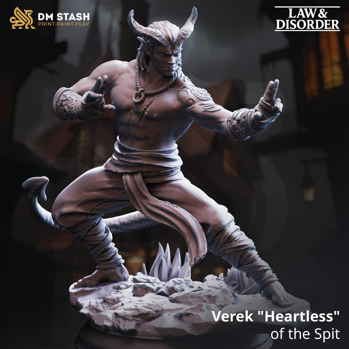 Verek Heartless of the Spit | DM Stash | Gangs of Grimgate | Fantasy | DnD | RPG| Tabletop | Miniature | Character