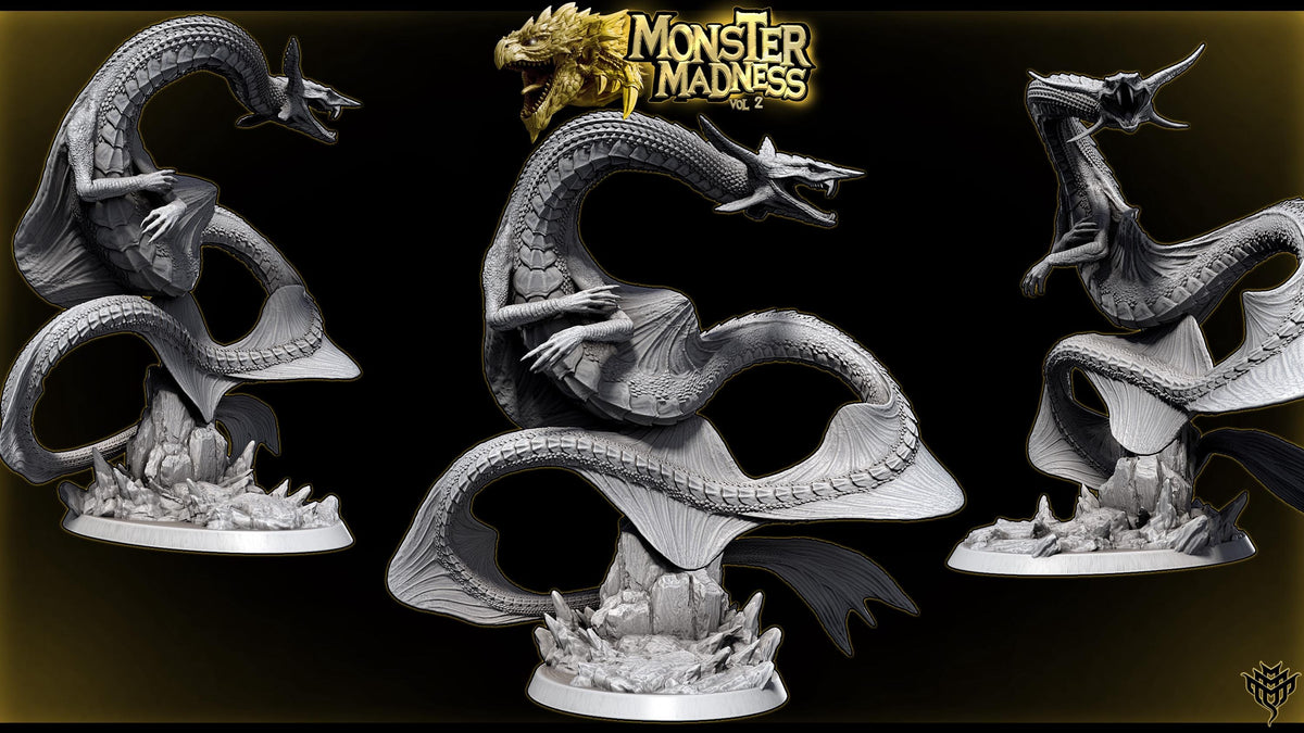 Skyfall Serpent Pose 3 | Mini Monster Mayhem | Monster Madness | Fantasy | DnD | RPG | Tabletop | Gaming | Miniatures
