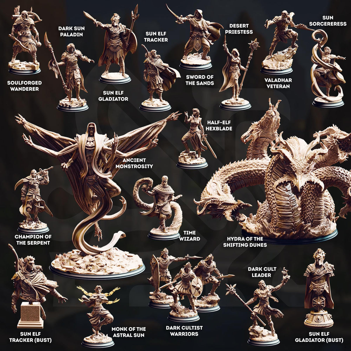 Seroca_s Devout - Dark Cultist Warriors | DM Stash | Elves of the Golden Sun | Fantasy | DnD | RPG | Tabletop | Character