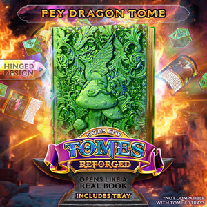 Reforged Fey Dragon Tome | Fates End | Fantasy | DnD | RPG | Roleplay Gaming | MTG Magic Card Box | Gamer Gift