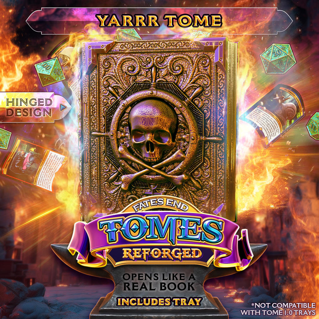 Reforged Yarrr Tome | Fates End | Fantasy | DnD | RPG | Roleplay Gaming | MTG Magic Card Box | Gamer Gift
