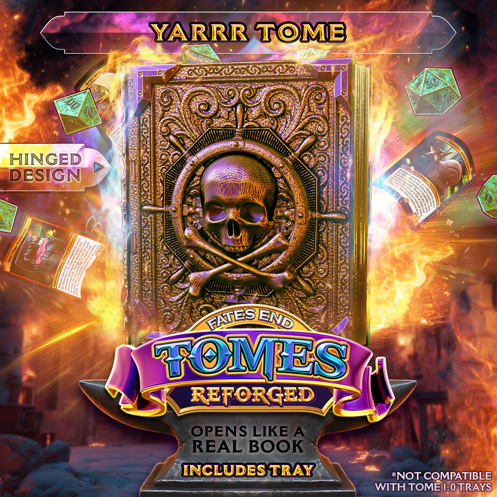 Reforged Yarrr Tome | Fates End | Fantasy | DnD | RPG | Roleplay Gaming | MTG Magic Card Box | Gamer Gift
