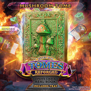 Reforged Mushroom Tome | Fates End | Fantasy | DnD | RPG | Roleplay Gaming | MTG Magic Card Box | Gamer Gift