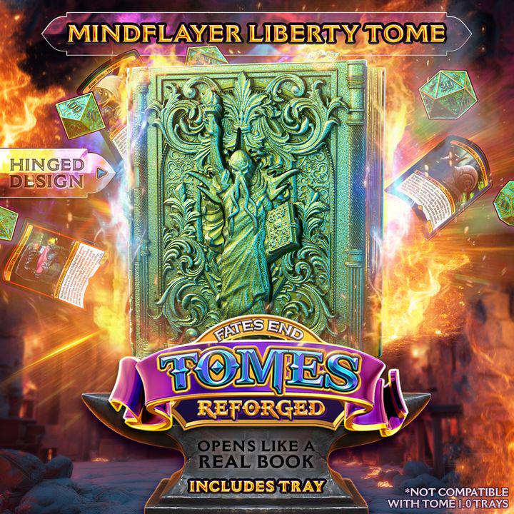 Reforged Mindflayer Liberty Tome | Fates End | Fantasy | DnD | RPG | Roleplay Gaming | MTG Magic Card Box | Gamer Gift