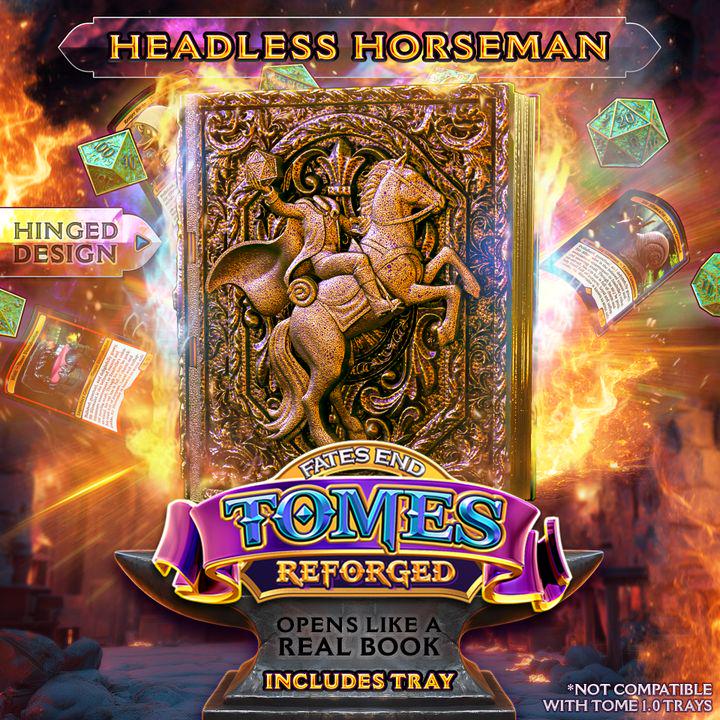 Reforged Headless Horseman Tome | Fates End | Fantasy | DnD | RPG | Roleplay Gaming | MTG Magic Card Box | Gamer Gift