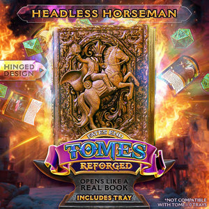 Reforged Headless Horseman Tome | Fates End | Fantasy | DnD | RPG | Roleplay Gaming | MTG Magic Card Box | Gamer Gift