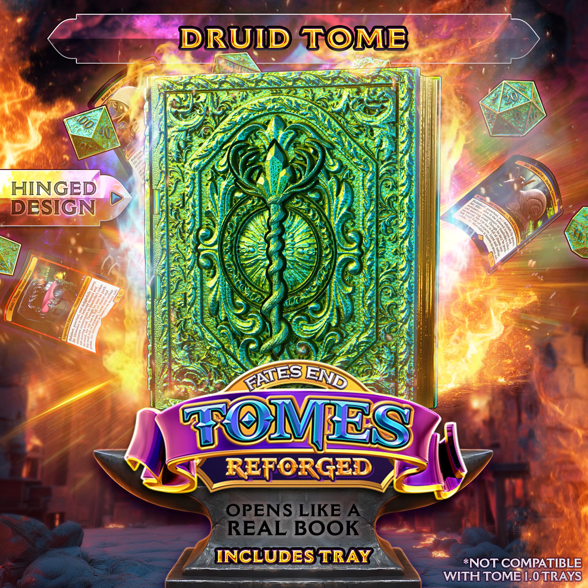 Reforged Druid Tome | Fates End | Fantasy | DnD | RPG | Roleplay Gaming | MTG Magic Card Box | Gamer Gift