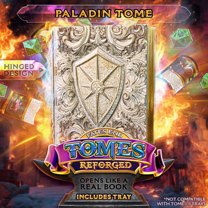 Reforged Paladin Tome | Fates End | Fantasy | DnD | RPG | Roleplay Gaming | MTG Magic Card Box | Gamer Gift