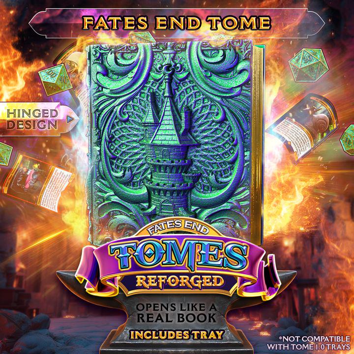 Reforged Fey Tower Tome | Fates End | Fantasy | DnD | RPG | Roleplay Gaming | MTG Magic Card Box | Gamer Gift