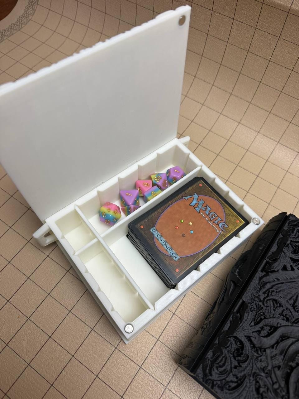 Painted Lovecraftian Tome Reforged | Fates End | Fantasy | DnD | RPG | Roleplay Gaming | MTG Magic Card Box | Gamer Gift
