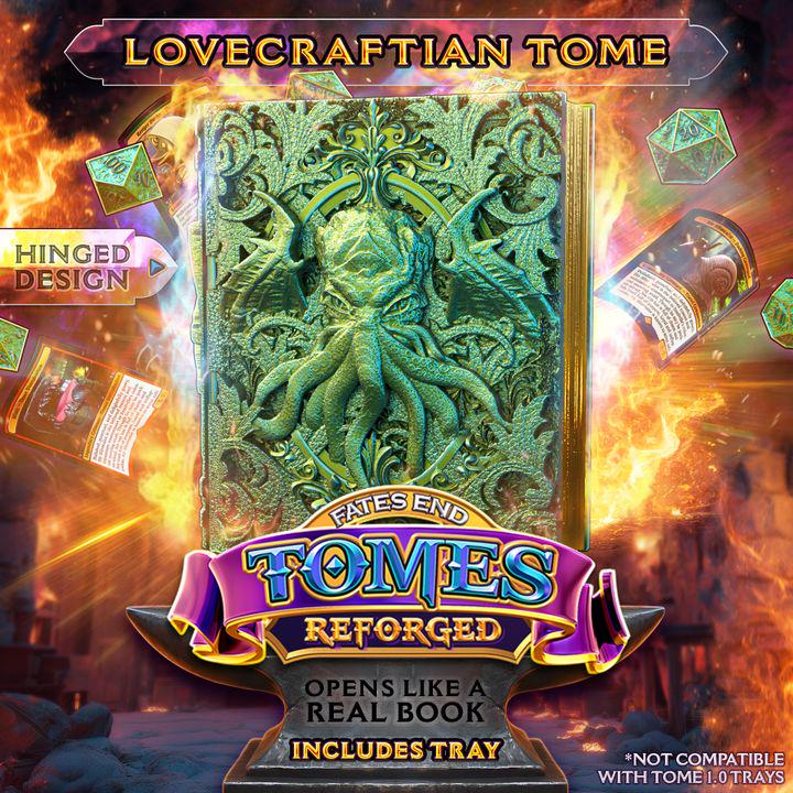 Reforged Lovecraftian Tome | Fates End | Fantasy | DnD | RPG | Roleplay Gaming | MTG Magic Card Box | Gamer Gift