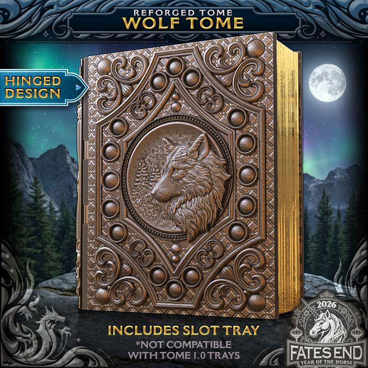 Reforged Wolf Tome | Fates End | Fantasy | DnD | RPG | Roleplay Gaming | MTG Magic Card Box | Gamer Gift