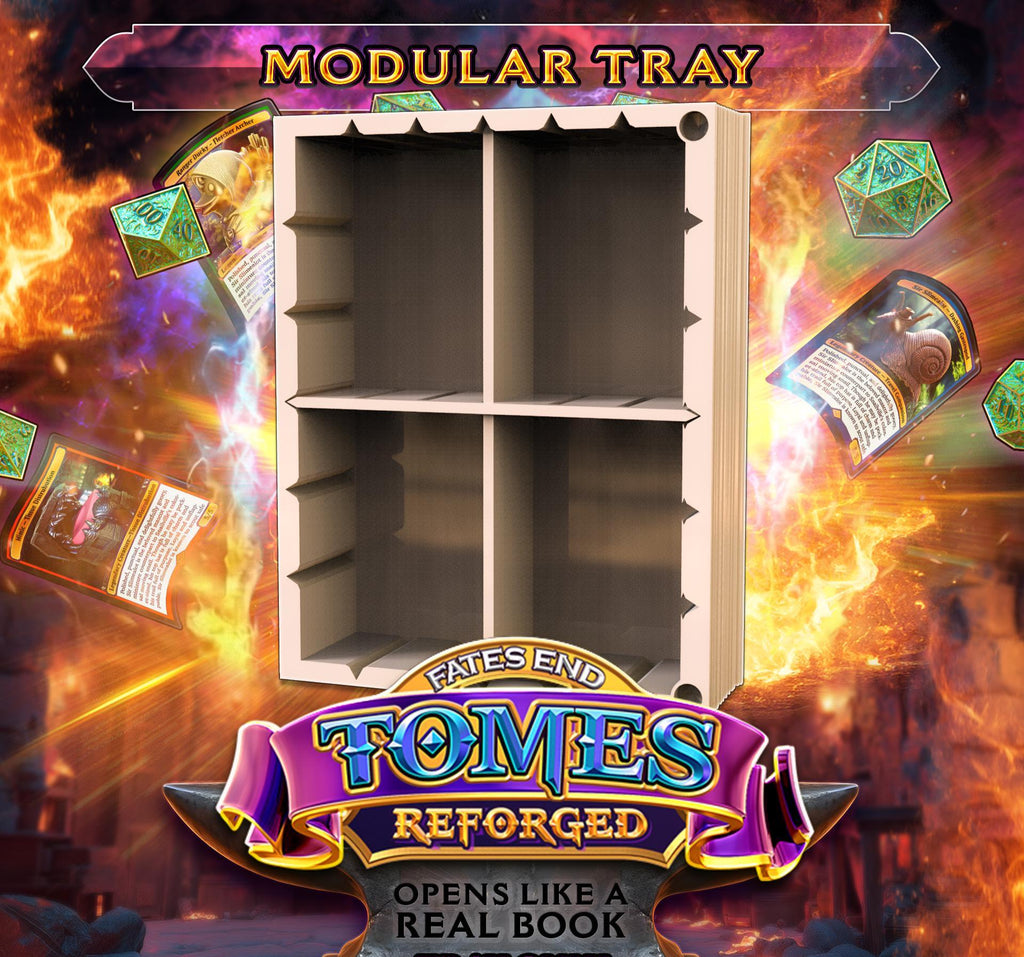 Reforged Magic Water Tome | Fates End | Fantasy | DnD | RPG | Roleplay Gaming | MTG Magic Card Box | Gamer Gift