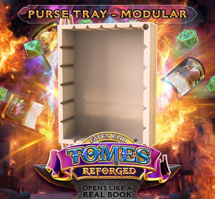 Reforged Cleric Tome | Fates End | Fantasy | DnD | RPG | Roleplay Gaming | MTG Magic Card Box | Gamer Gift