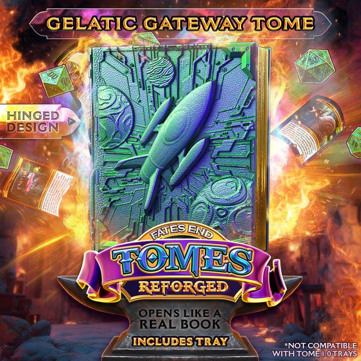 Reforged Galactic Gateway Tome | Fates End | Fantasy | DnD | RPG | Roleplay Gaming | MTG Magic Card Box | Gamer Gift
