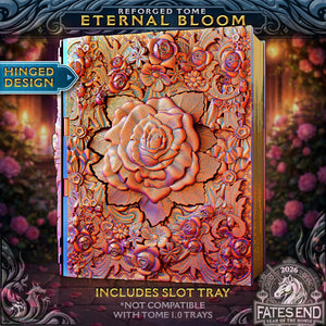 Reforged Eternal Bloom Tome | Fates End | Fantasy | DnD | RPG | Roleplay Gaming | MTG Magic Card Box | Gamer Gift