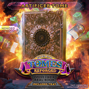 Reforged Artificer Tome | Fates End | Fantasy | DnD | RPG | Roleplay Gaming | MTG Magic Card Box | Gamer Gift
