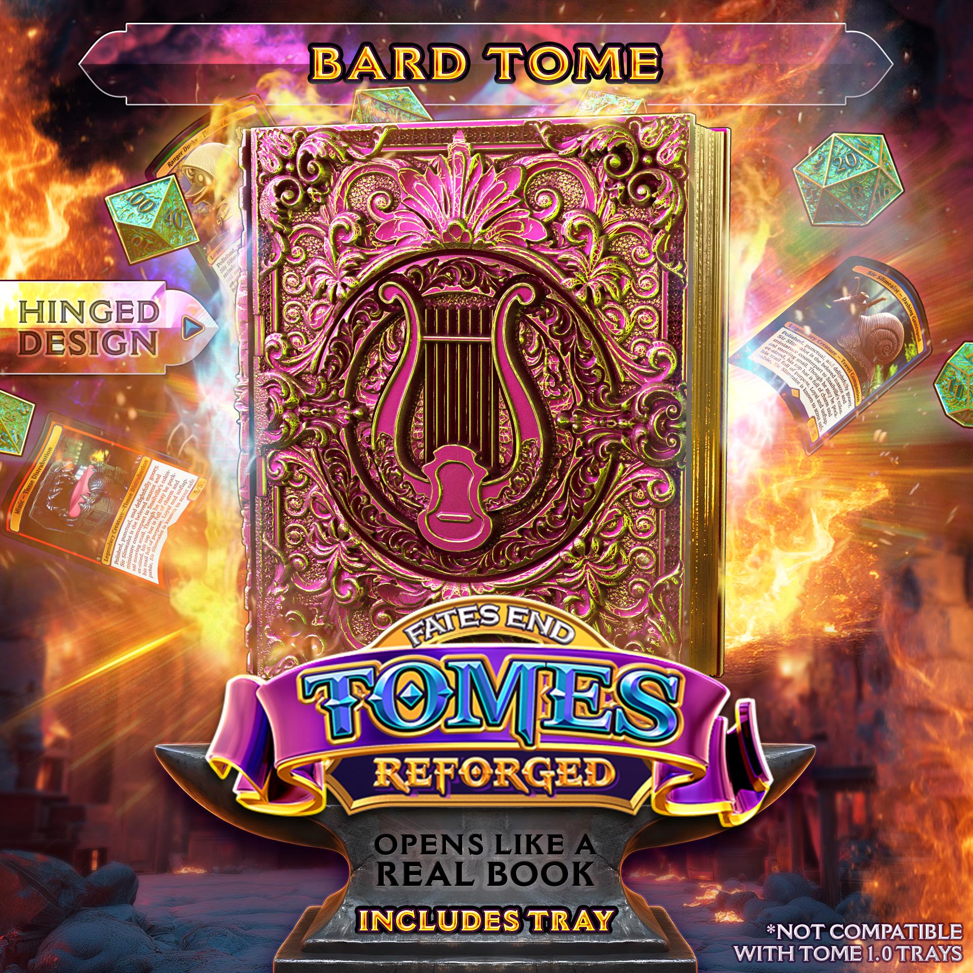 Reforged Bard Tome | Fates End | Fantasy | DnD | RPG | Roleplay Gaming | MTG Magic Card Box | Gamer Gift