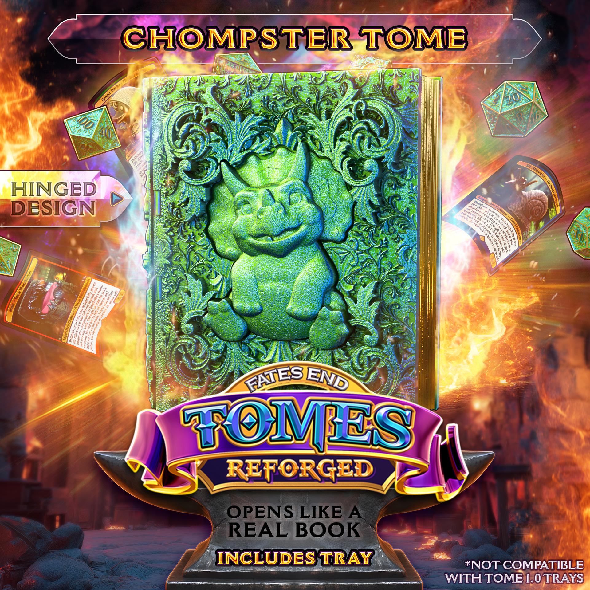 Reforged Chompster Tome | Fates End | Fantasy | DnD | RPG | Roleplay Gaming | MTG Magic Card Box | Gamer Gift