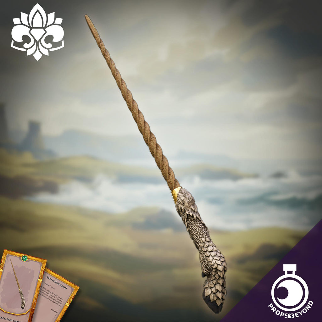 Wand of Beast Control | Props & Beyond | Cosplay | RPG | Roleplay Gaming | Gamer Gift