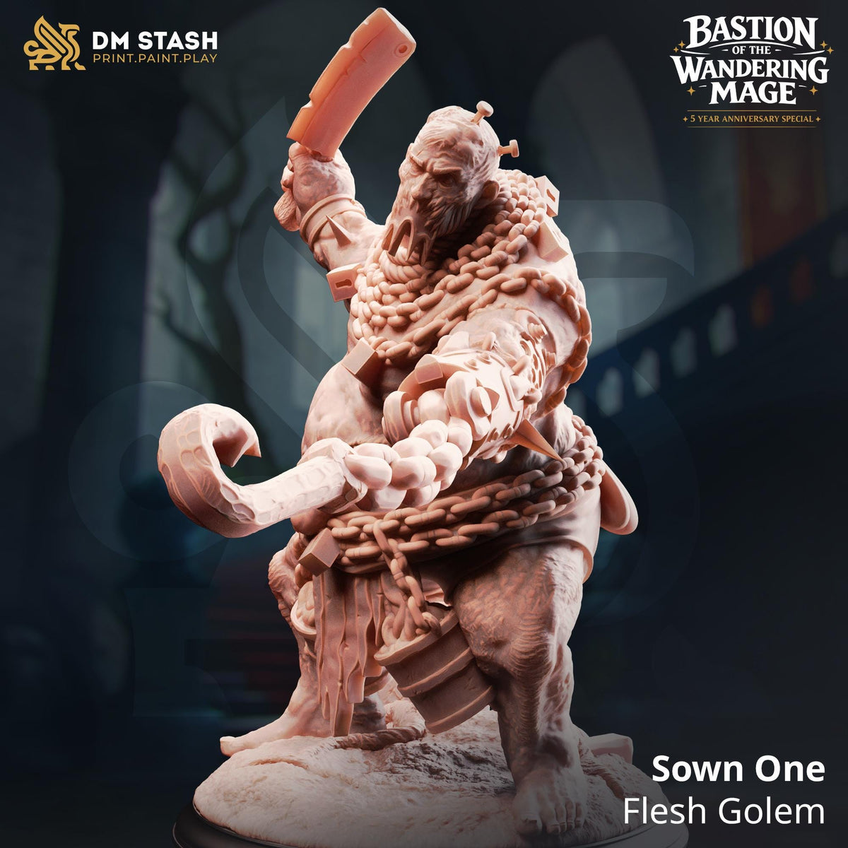 Sown One - Flesh Golem | DM Stash | Bastion of the Wandering Mage | Fantasy | DnD | RPG | Gaming | Monster Model