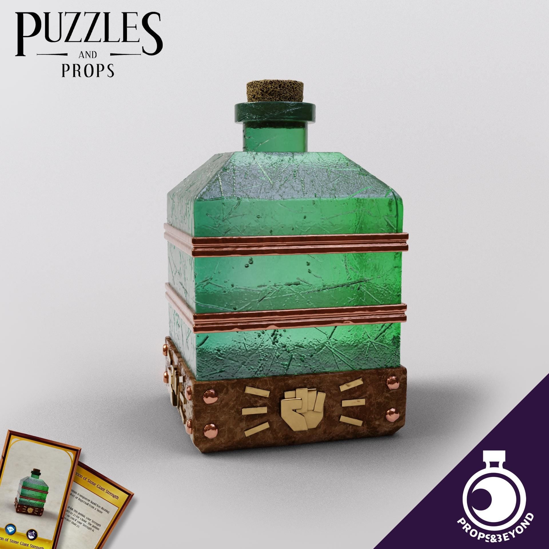 Potion of Giant Strength Bottle | Props & Beyond | Cosplay | RPG | Roleplay Gaming | Gamer Gift | Bottle