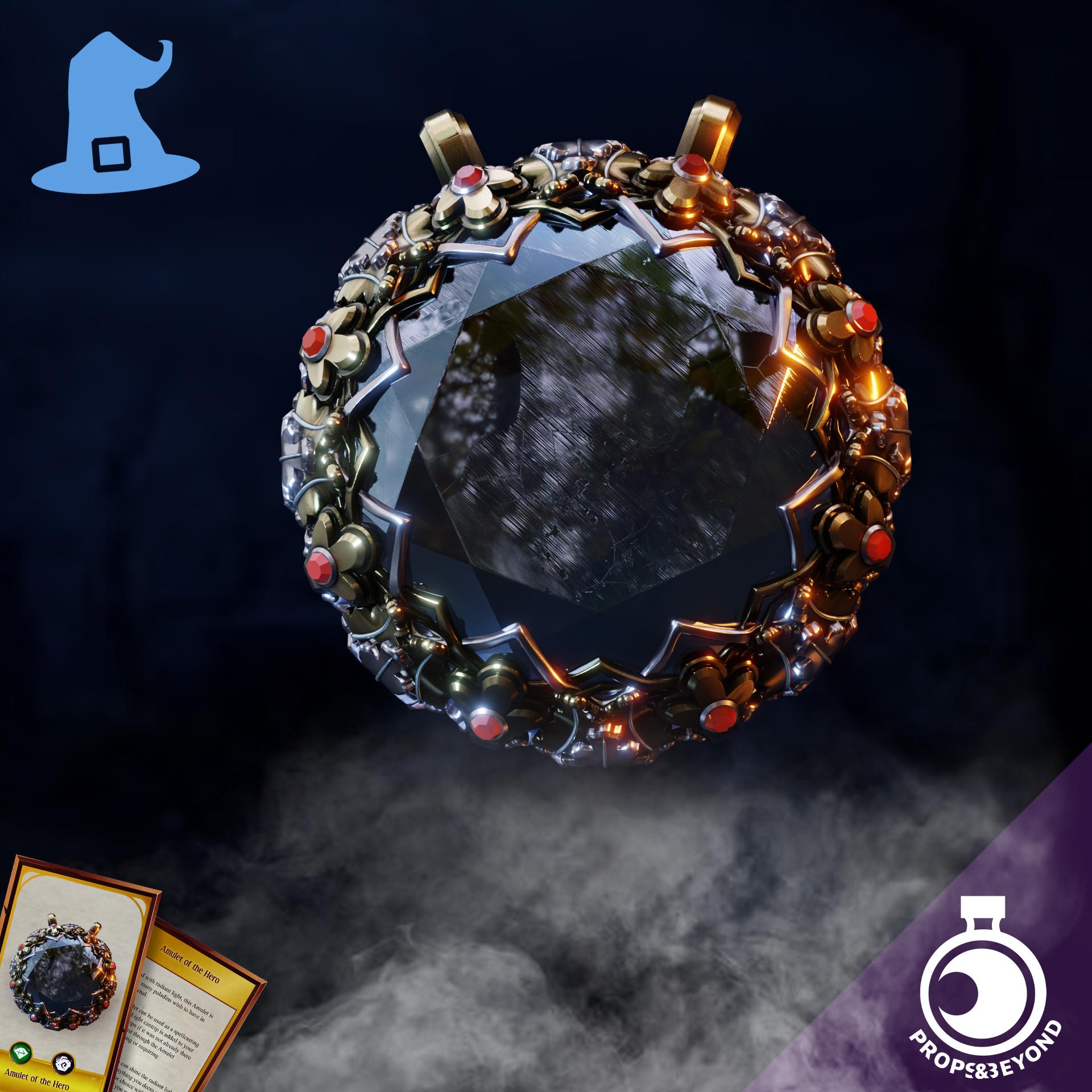 Amulet Of The Hero | Props & Beyond | Cosplay | RPG | Roleplay Gaming | Gamer Gift