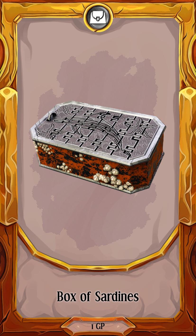 Box of Sardines - Articulated | Props & Beyond | Cosplay | RPG | Roleplay Gaming | Gamer Gift