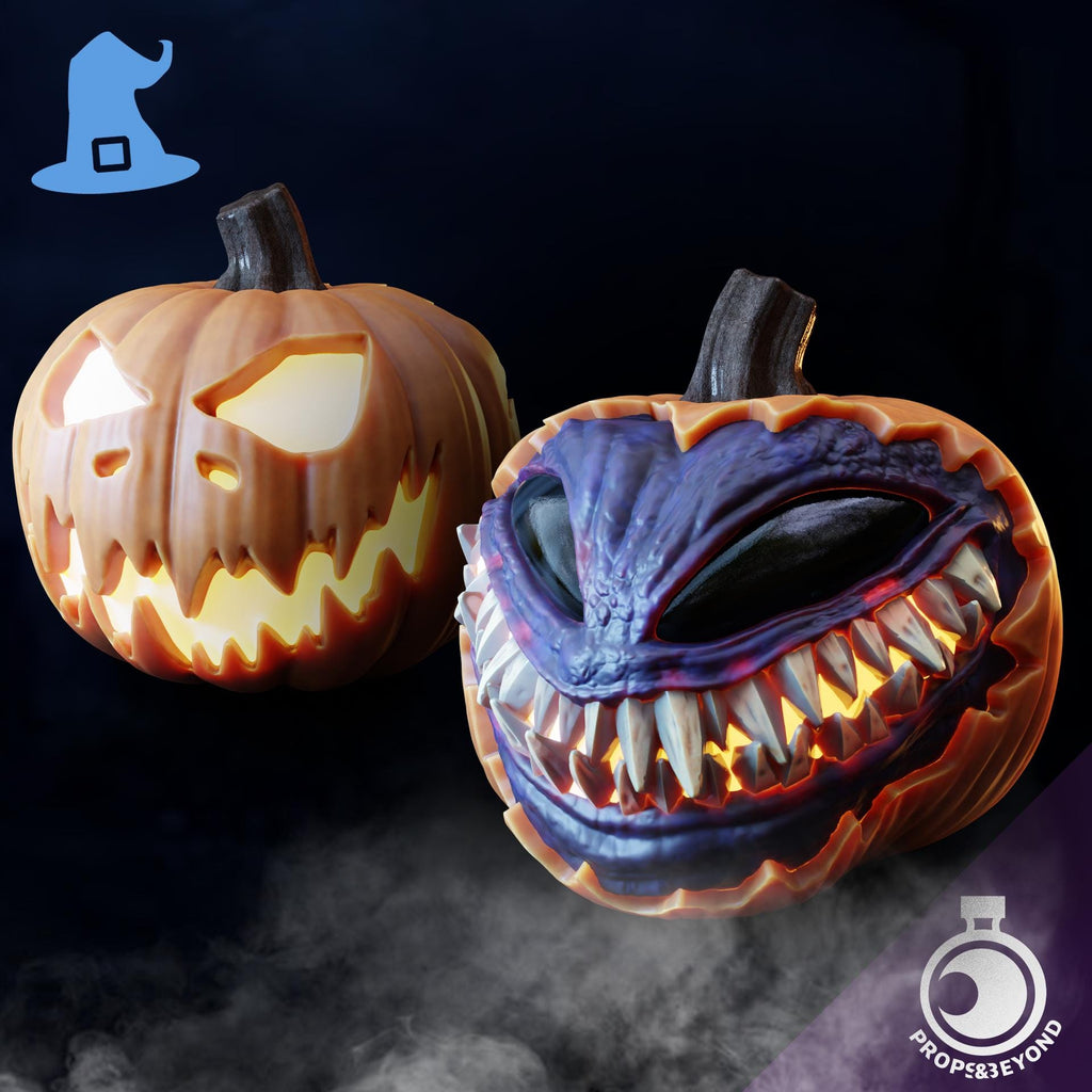 Mimic Pumpkin | Props & Beyond | RPG | Roleplay Gaming | Gamer Gift | Halloween Jack O Lantern Decor