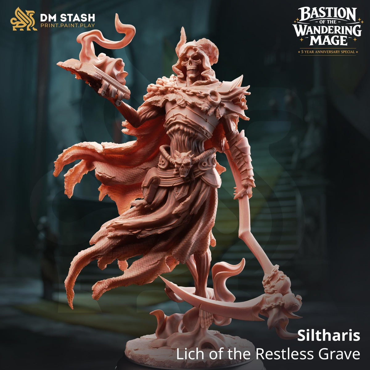 Siltharis - Lich of the Restless Grave | DM Stash | Bastion of the Wandering Mage | Fantasy | DnD | RPG | Gaming | Character
