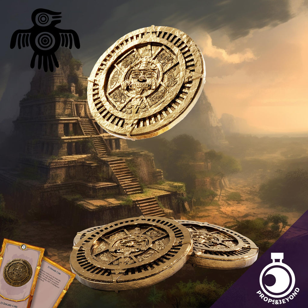 El Dorado Coin | Props & Beyond | Cosplay | RPG | Roleplay Gaming | Gamer Gift