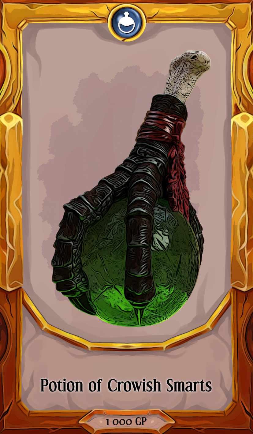 Raven Potion | Props & Beyond | Cosplay | RPG | Roleplay Gaming | Gamer Gift | Bottle