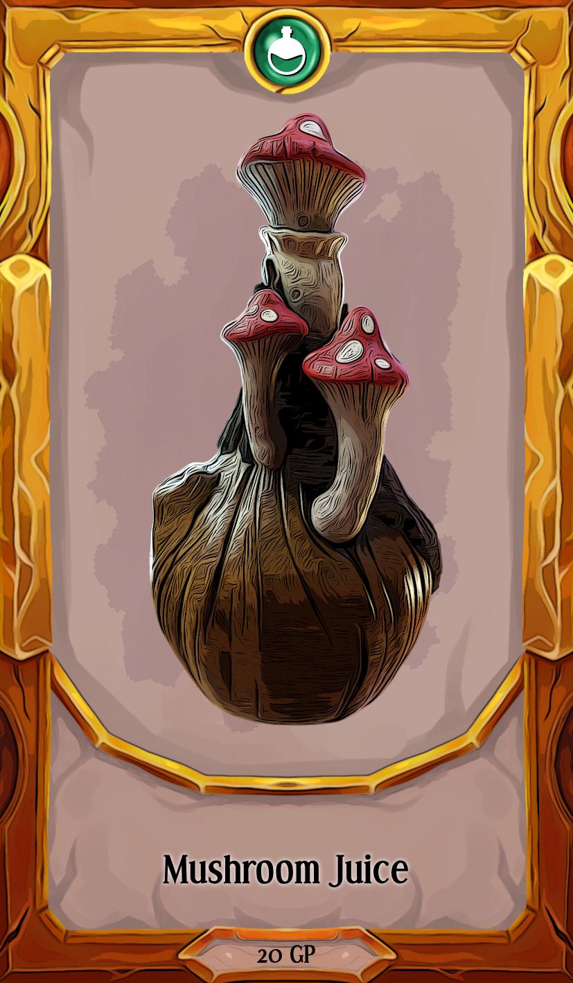 Mushroom Juice Potion | Props & Beyond | Cosplay | RPG | Roleplay Gaming | Gamer Gift | Bottle