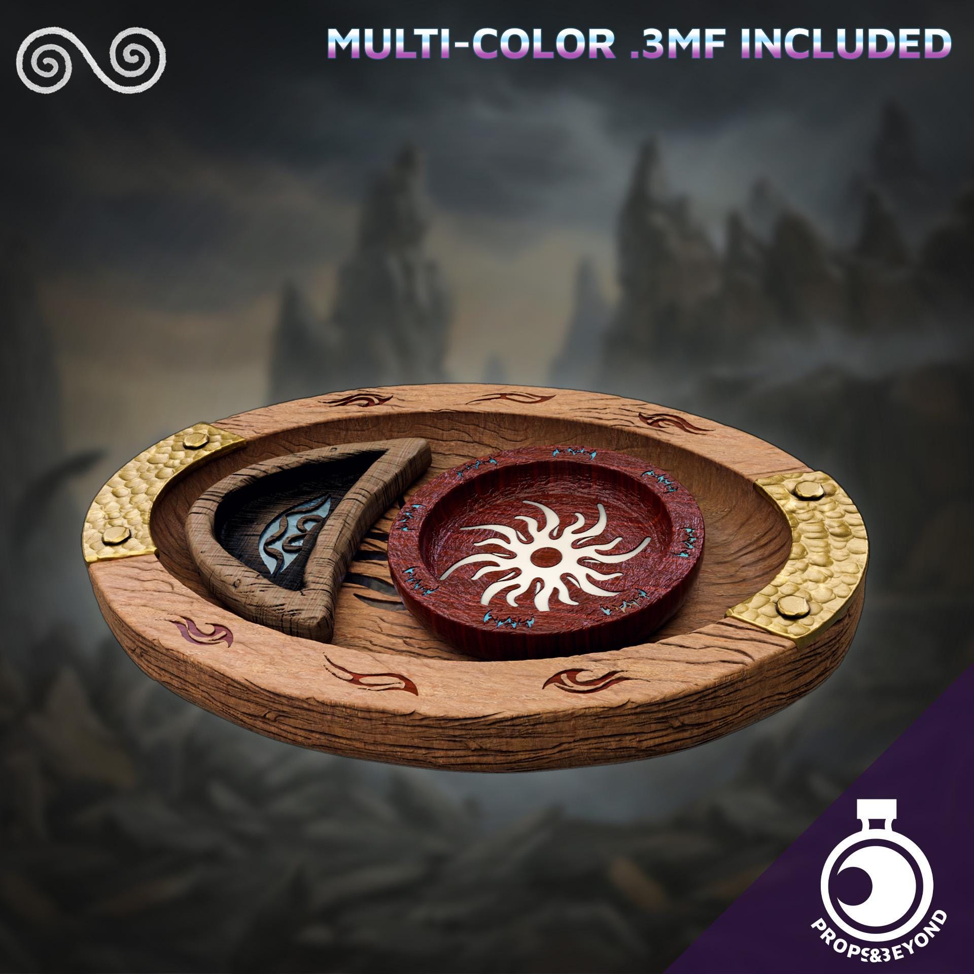 Offering Tray Set | Props & Beyond | Lost Sky Echoes | Cosplay Gear | Roleplay Gaming | Gamer Gift | Decor
