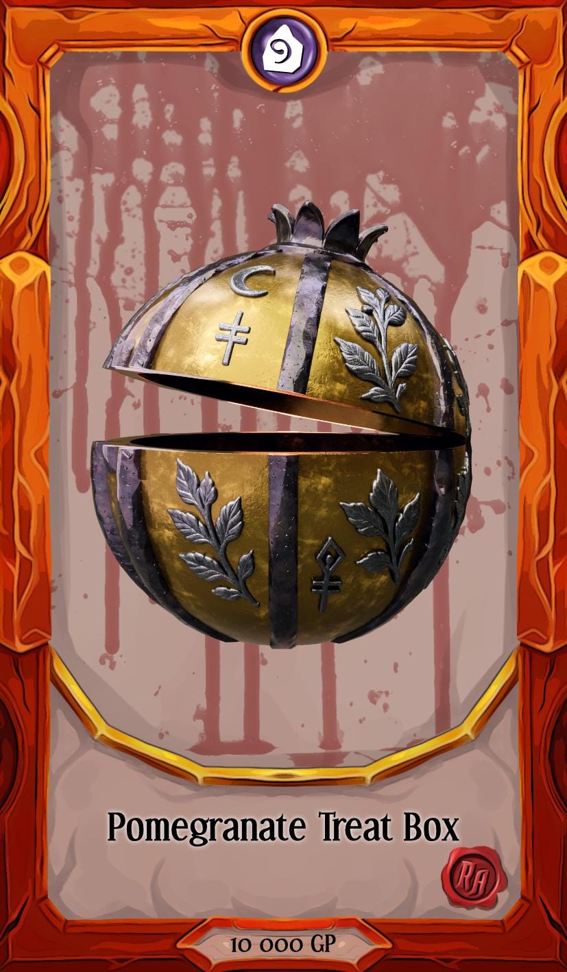 Pomegranate Box | Props & Beyond | Lost Sky Echoes | Cosplay Gear | Roleplay Gaming | Gamer Gift | Decor
