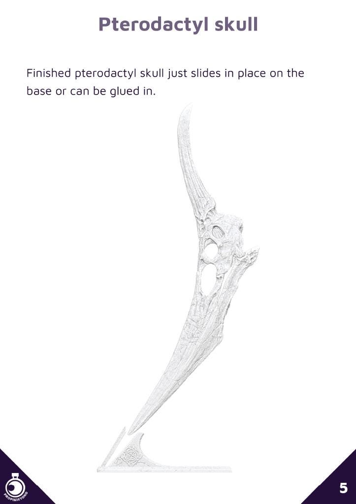Pterodactyl Skull Trophy | Props & Beyond | Lost Sky Echoes | Cosplay Gear | Roleplay Gaming | Gamer Gift | Decor