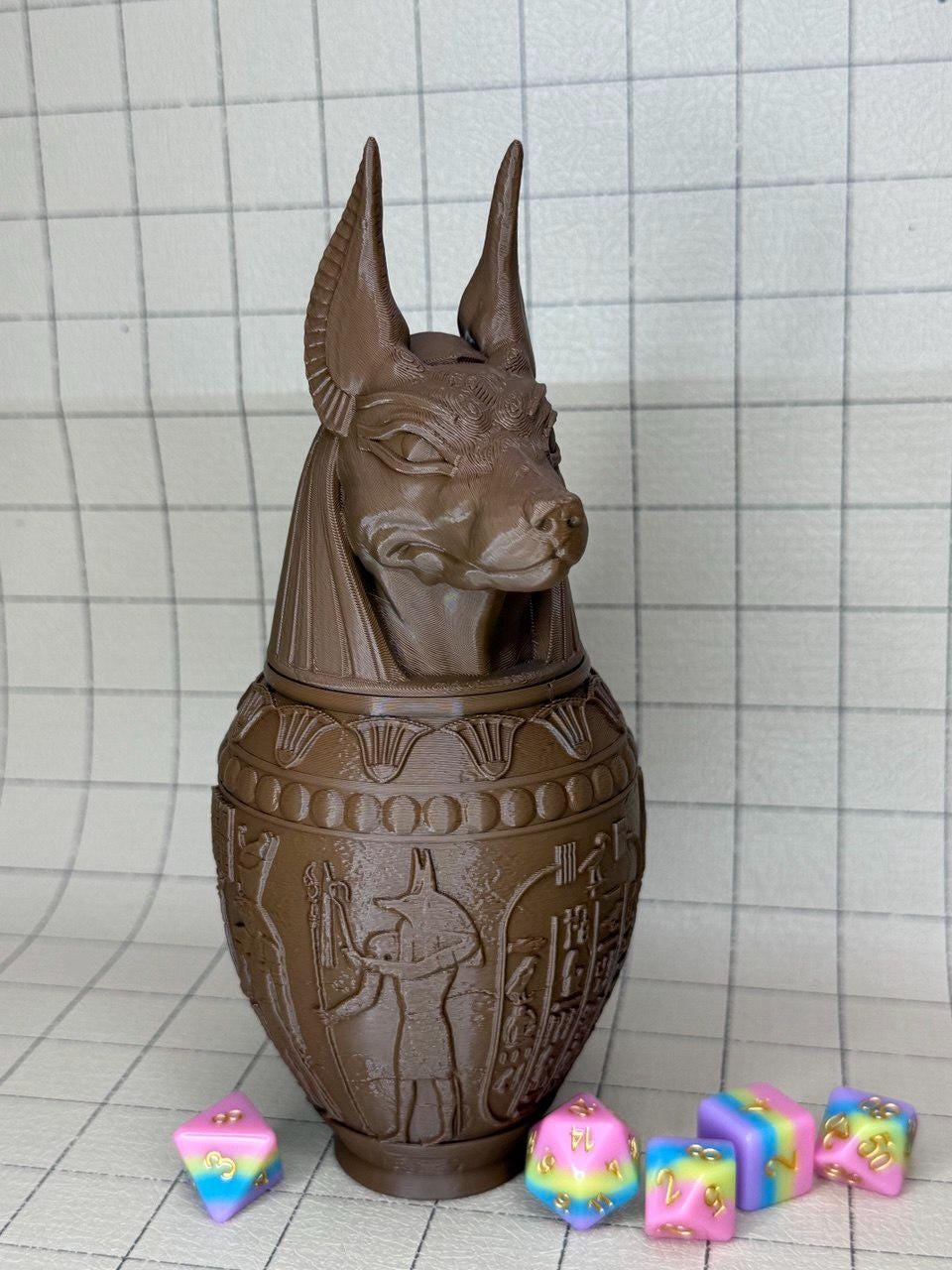 Anubis’ Canopic Jar | Props & Beyond | Cosplay | RPG | Roleplay Gaming | Gamer Gift | Bottle