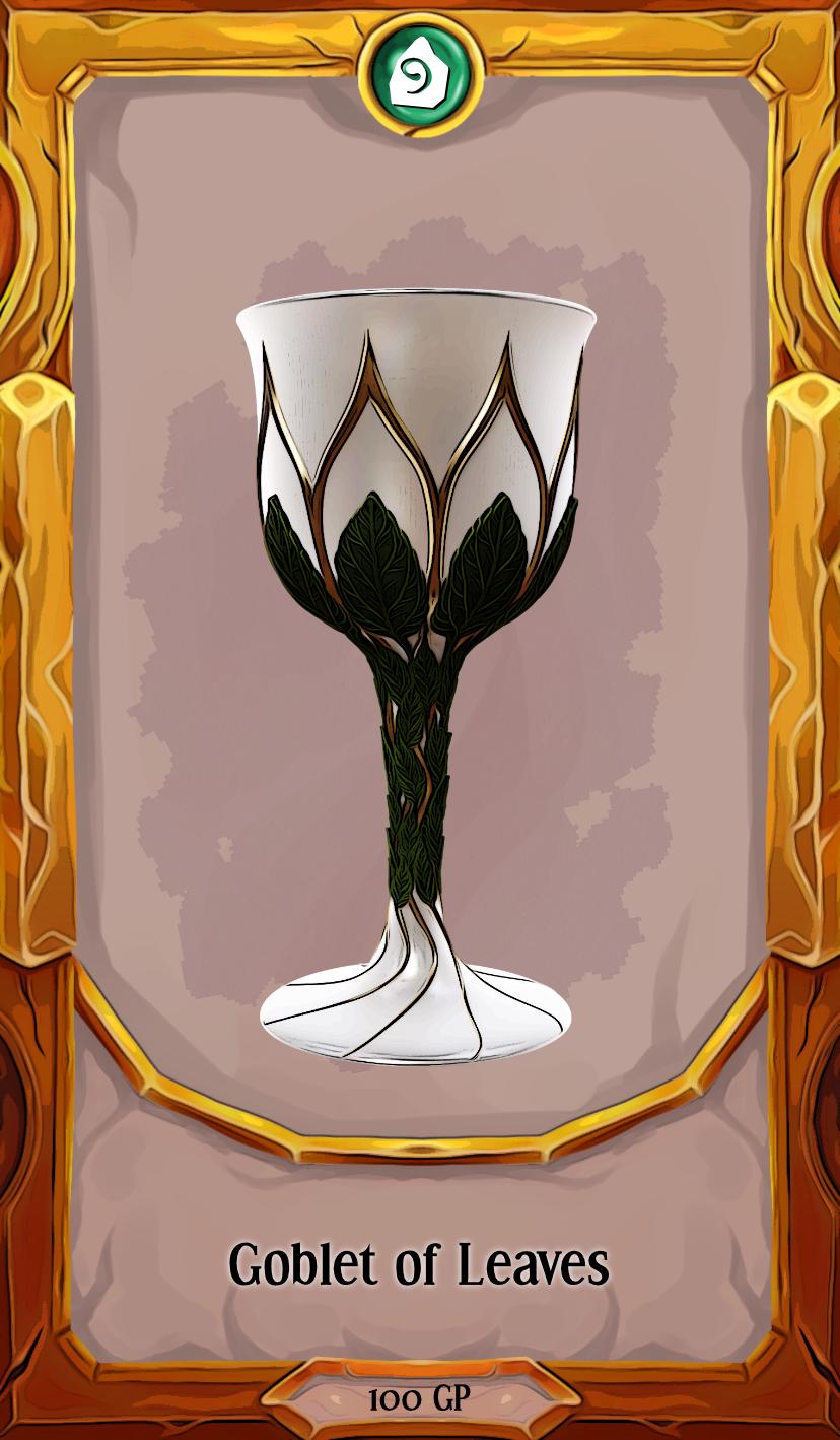 Elven Goblet | Props & Beyond | Gardens of Bright | Cosplay | RPG | Roleplay Gaming | Gamer Gift
