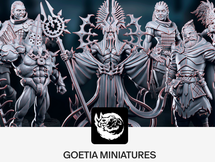 Acolyte of Alzir | Goetia Miniatures | Blood in Phaladar | RESIN | Fantasy | Horror | Wargaming | RPG | Gaming