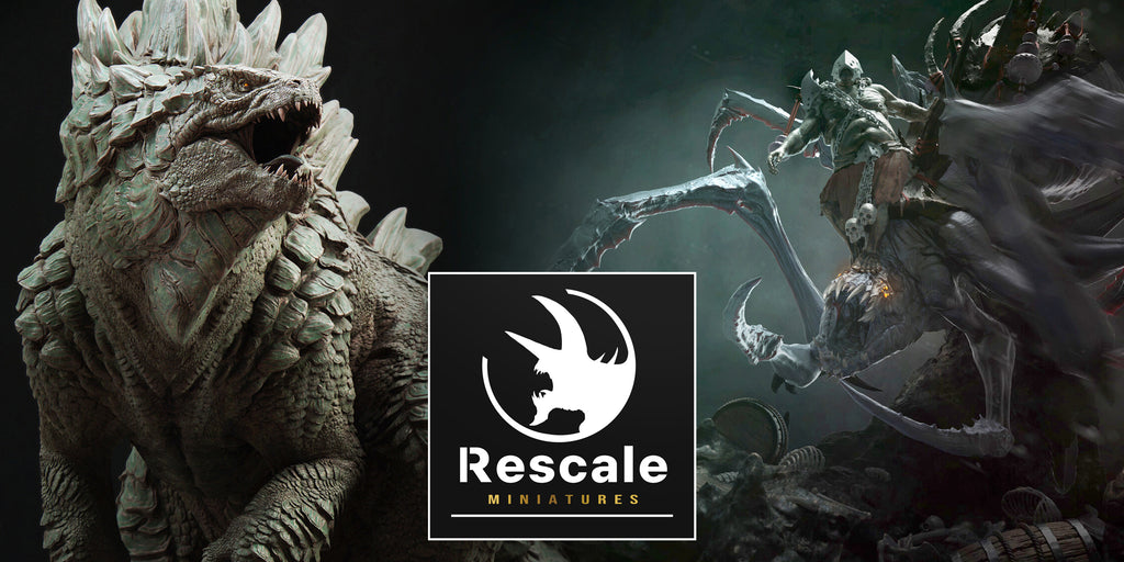 Black Dragon Stand | Rescale Miniature | Conclave of Bones | RESIN | Fantasy | DnD | RPG Tabletop | Miniature | Dragon | BBEG