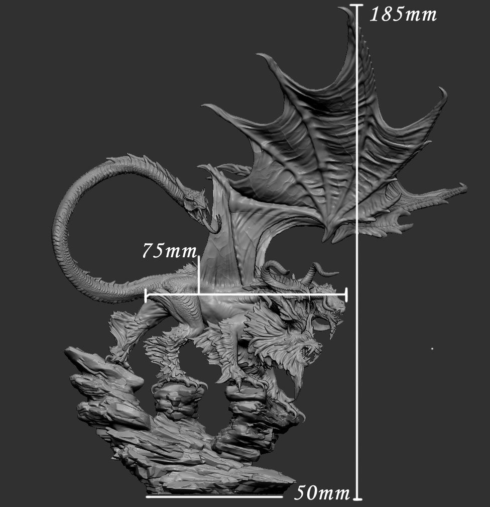 Chimera | Mini Monster Mayhem | Chimera | RESIN | Fantasy | Horror | Wargaming | RPG | Gaming | Beast Model